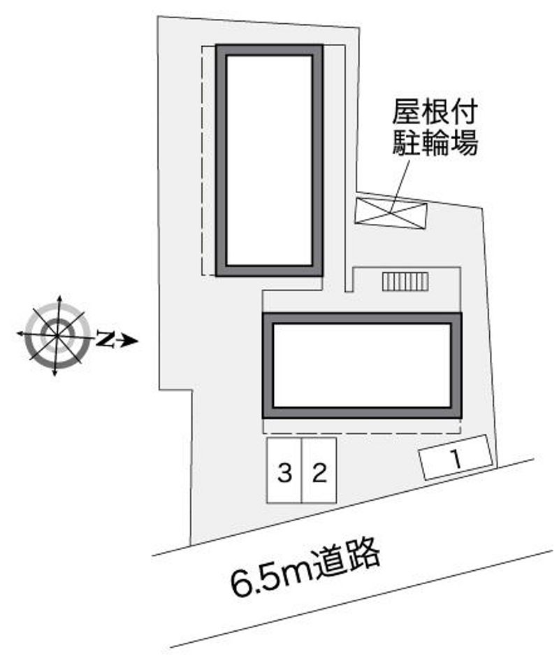 レオパレスサザンクロス海老塚 配置図