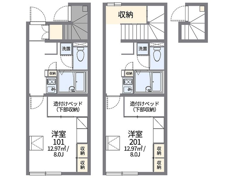 レオパレスシェール 間取図