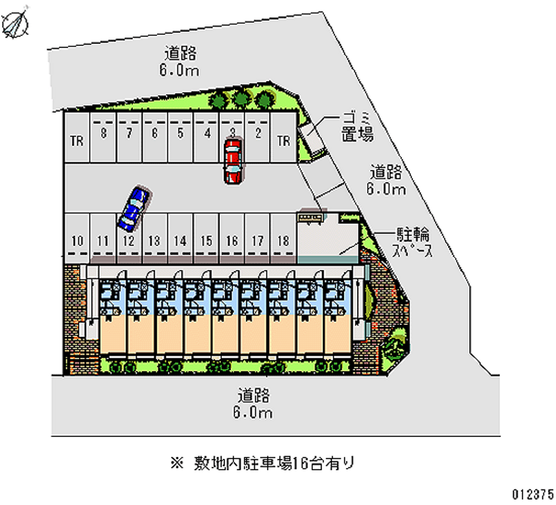 レオパレスボヌールＩＫＥＤＡ 月極駐車場