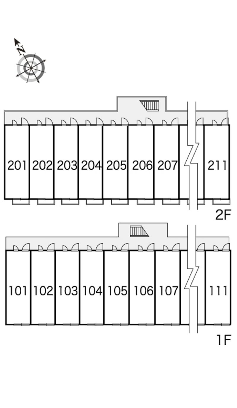 レオパレスゴールドリングＡ 間取配置図