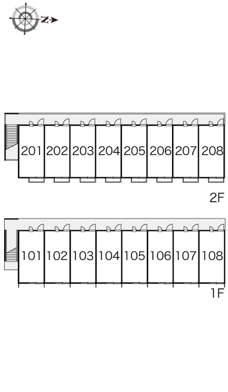 レオパレスユウ＆アイ 間取配置図