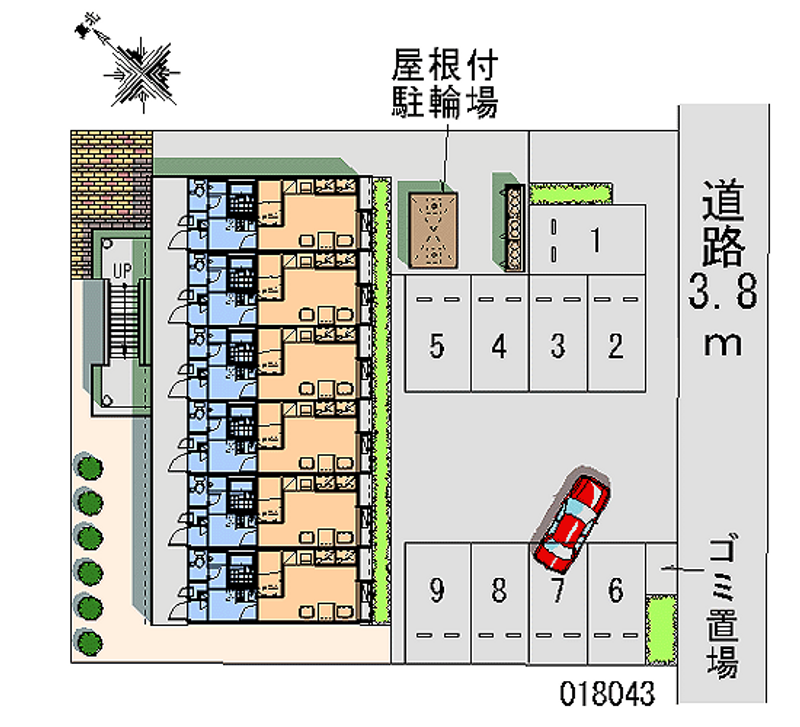 レオパレス三倉 月極駐車場