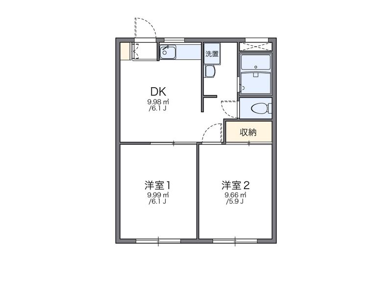 レオパレスサカエⅠ 間取り