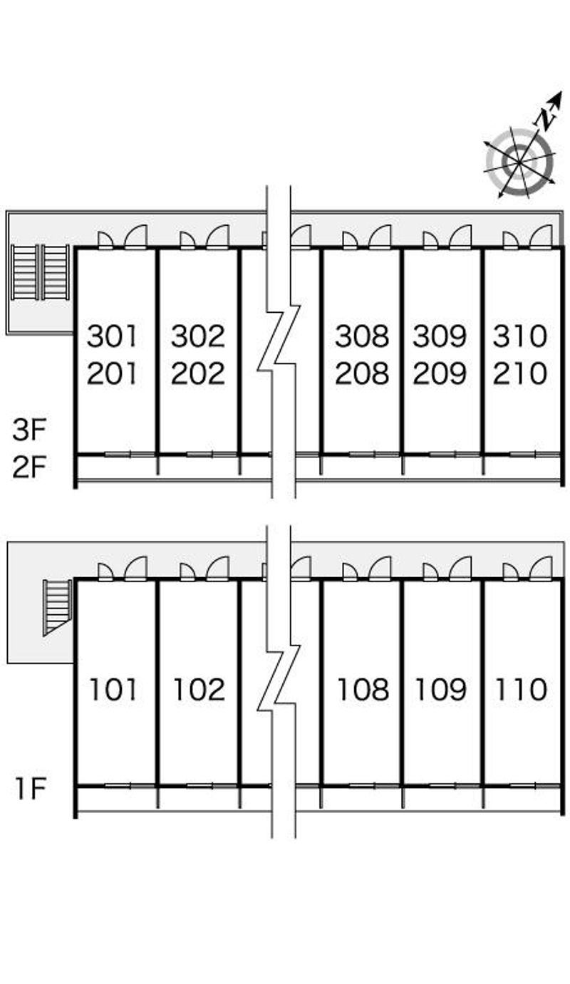レオパレスＫ＆Ｔ 間取配置図