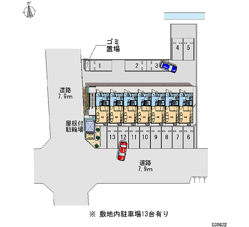 レオパレスエクセル 月極駐車場