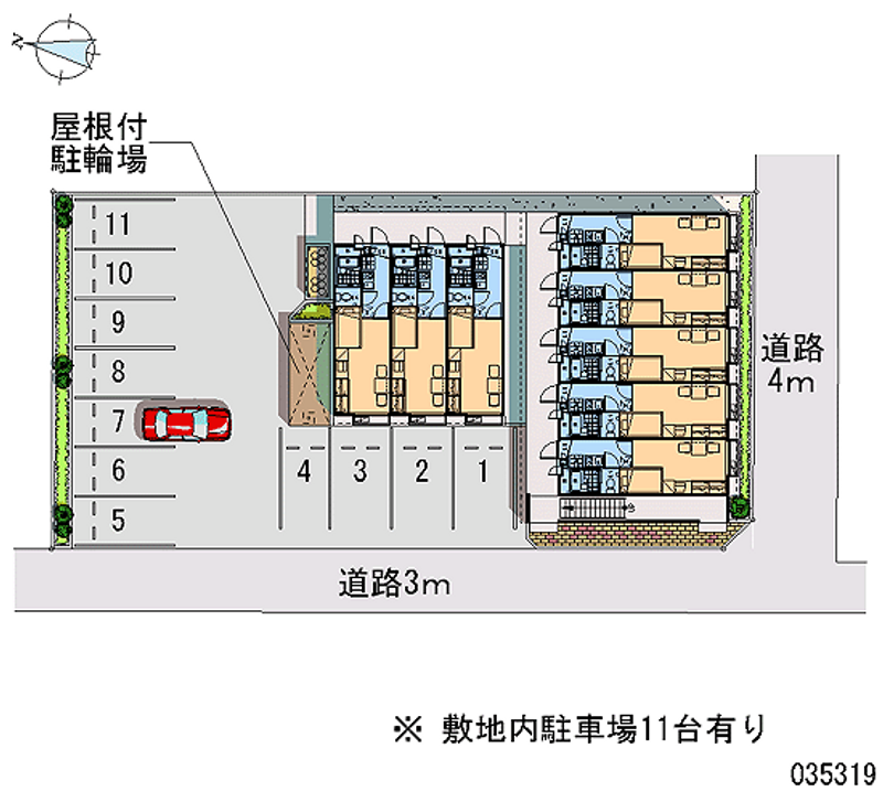 レオパレス彩卓 月極駐車場