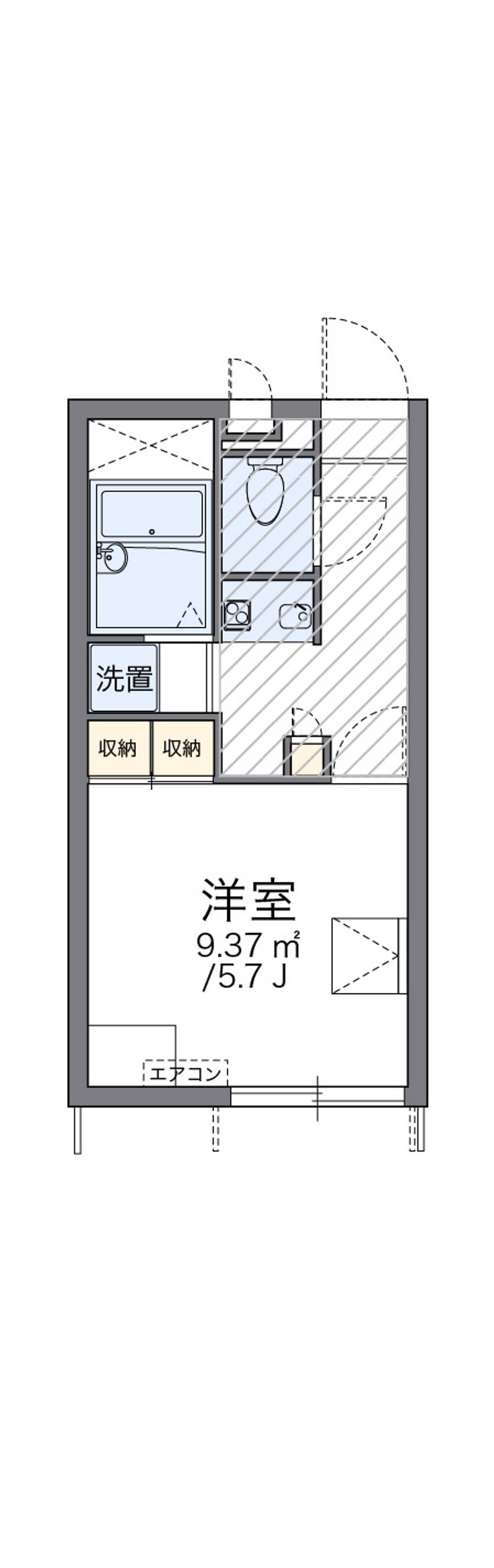 レオパレス八景島 間取図