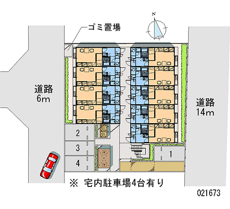 レオパレス虹 区画図