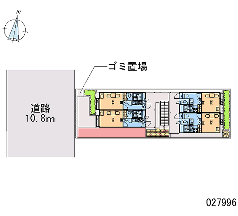 レオパレススリーエース 区画図