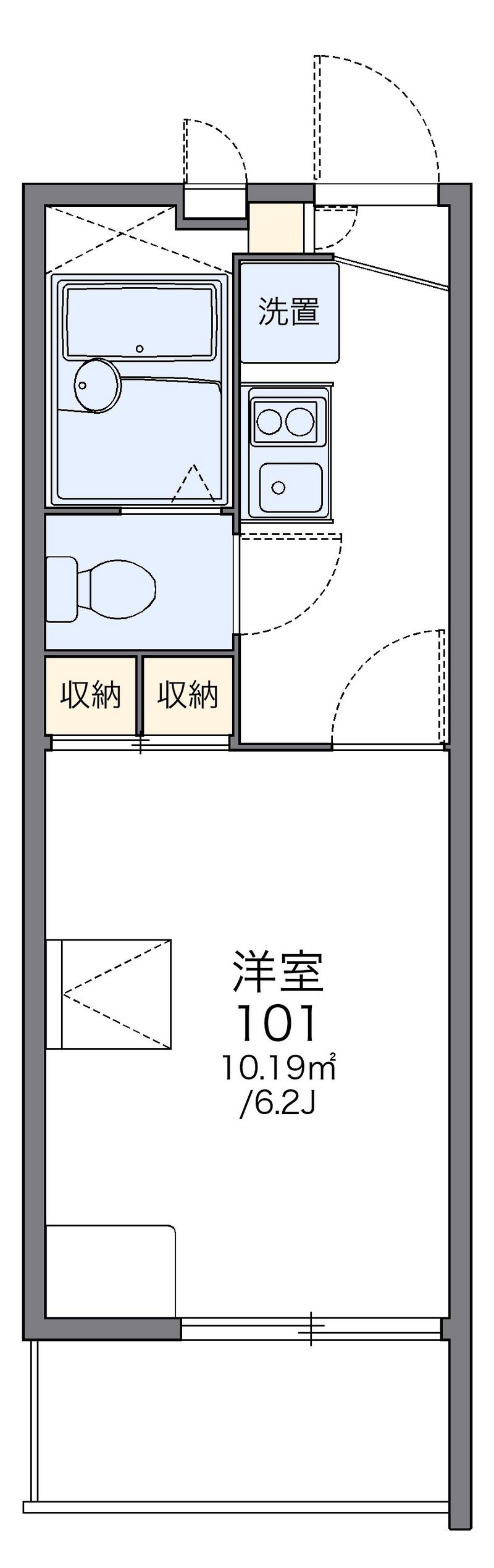 レオパレスセルサスⅡ 間取図