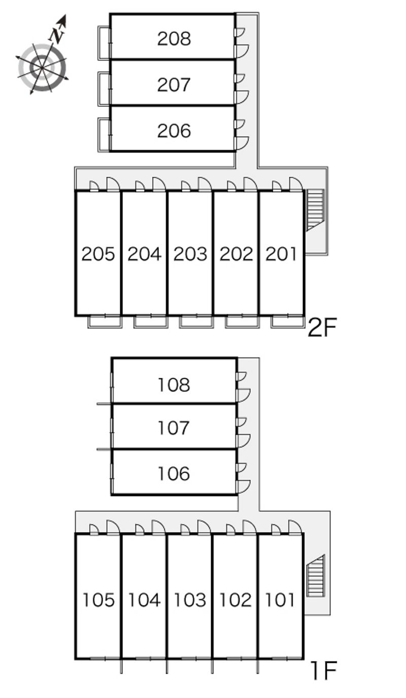レオパレスカンピオーネ 間取配置図