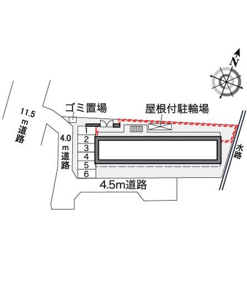レオパレスいちはちよん 配置図