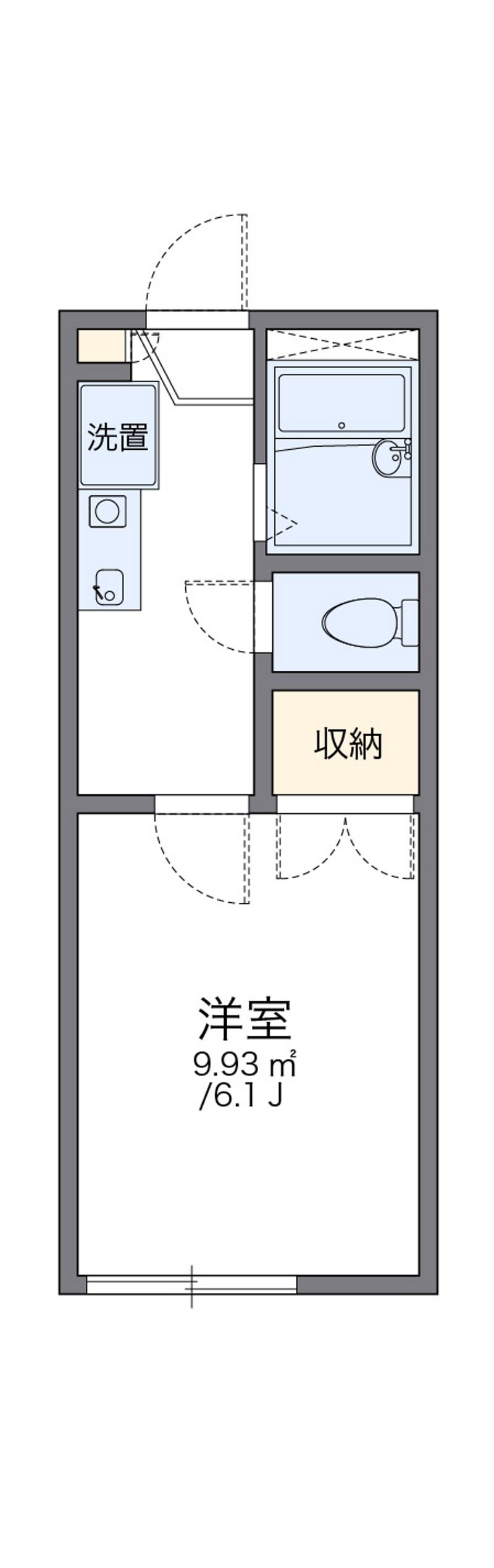 レオパレス白糸 間取図