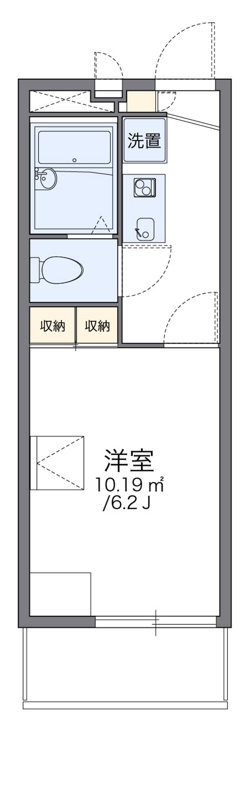 レオパレスすばる 間取図