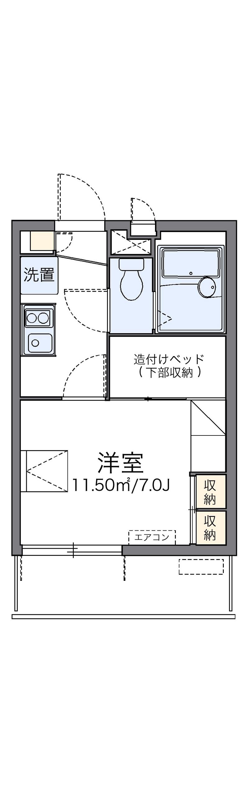 レオパレスＦⅢ相模原 間取図