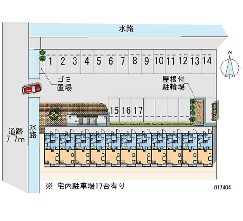 レオパレスひまわり 月極駐車場