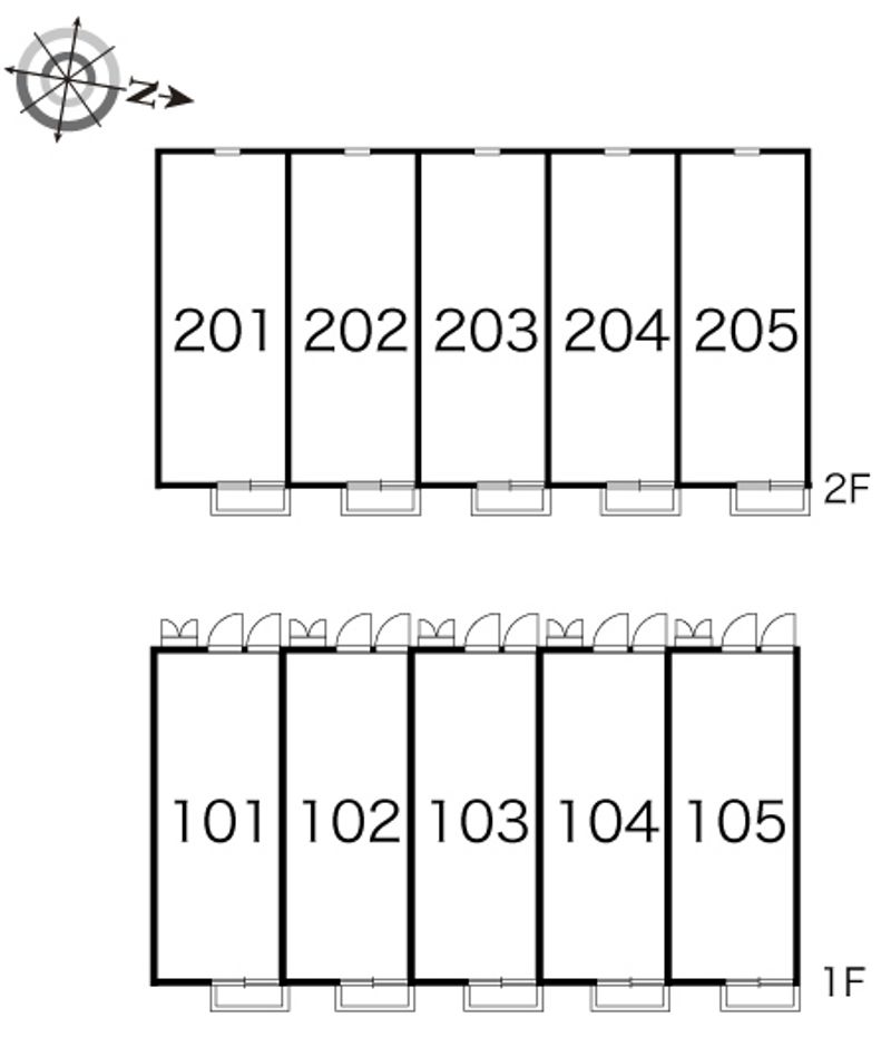 レオパレスおのまち 間取配置図
