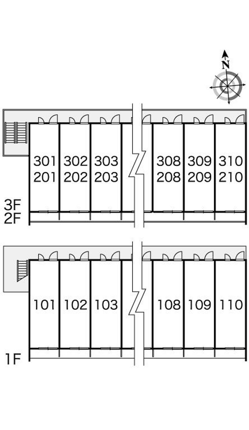 レオパレスエルドラド　新居 間取配置図