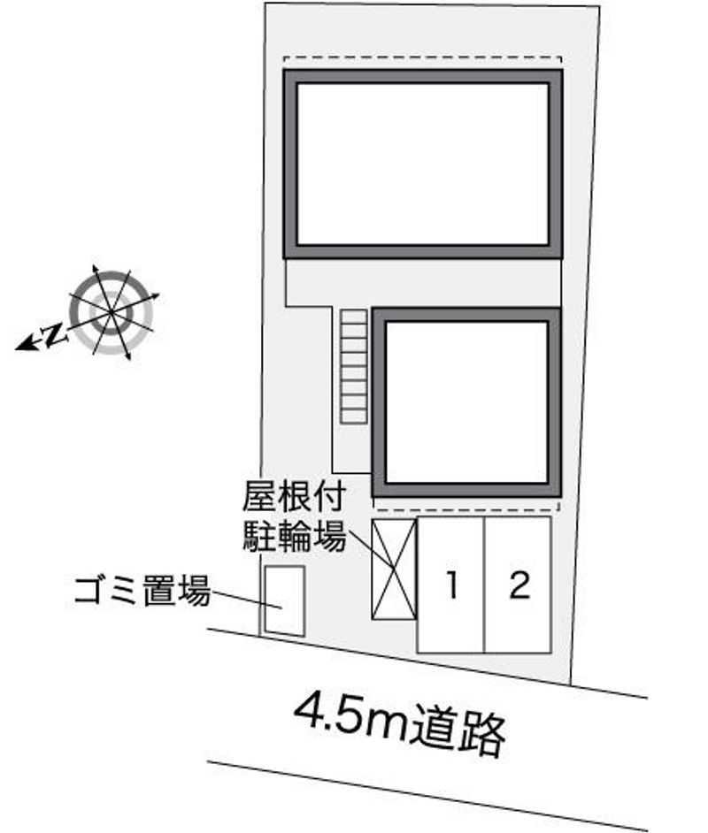 レオパレス三郷中央　吉 配置図