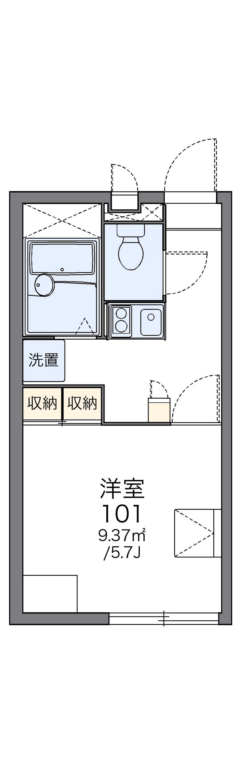 レオパレスＮＥＭＯＴＯ 間取図