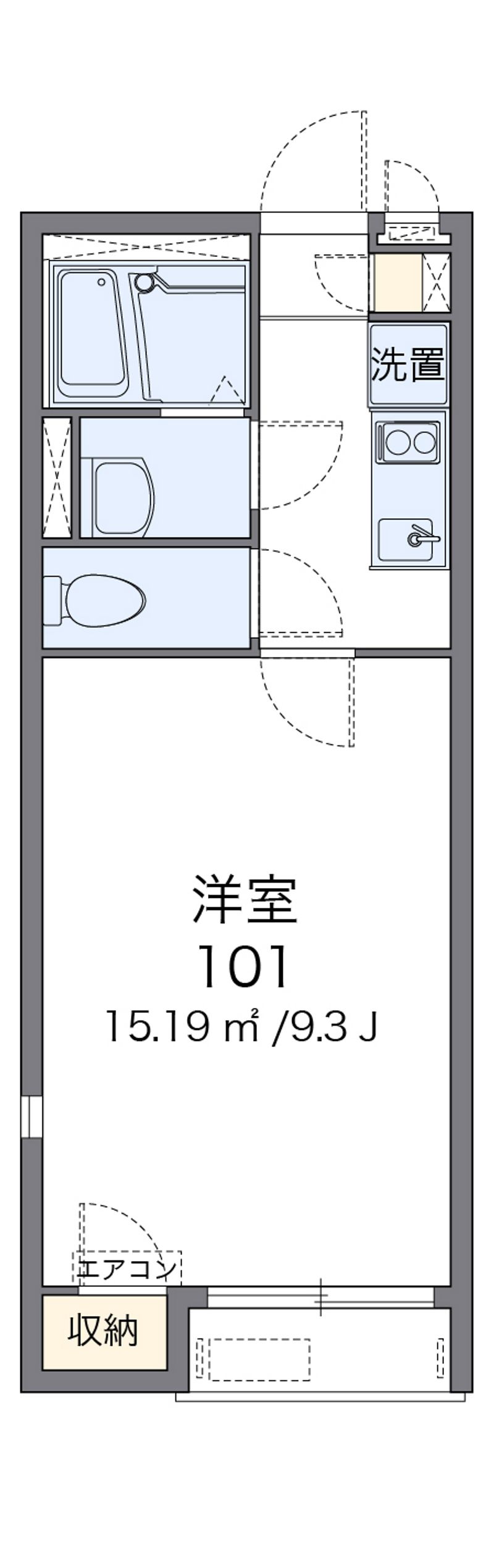 レオネクストＹＡＭＡＺＡＫＩⅡ 間取図