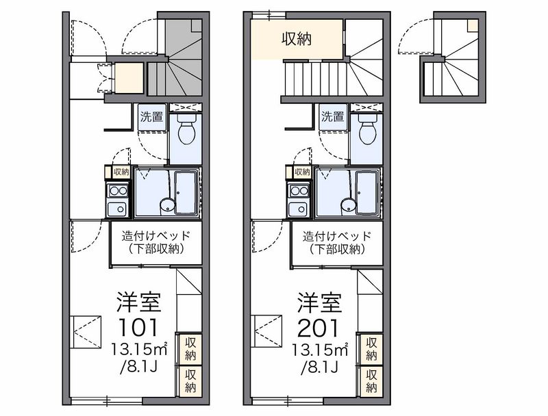 レオパレスソフィア　Ｂ 間取図