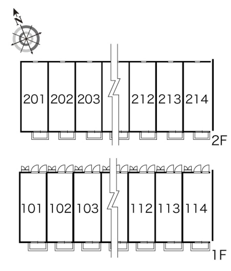 レオパレスロジュマンⅠ 間取配置図