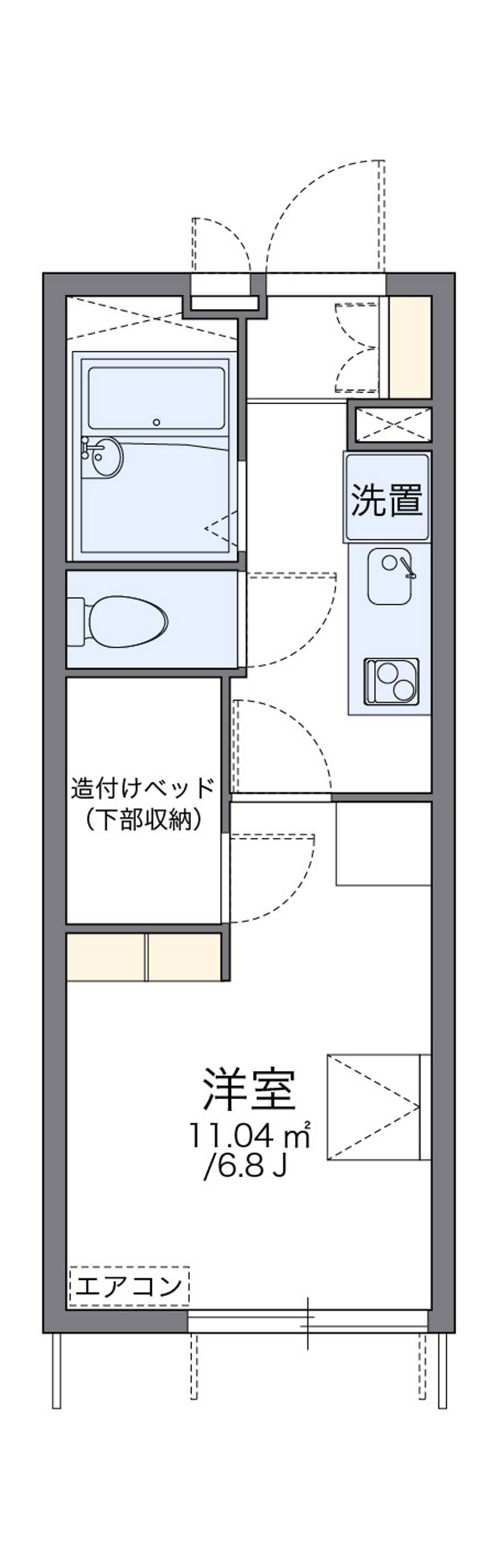 レオパレスＮＡＮＰＥＩ 間取図