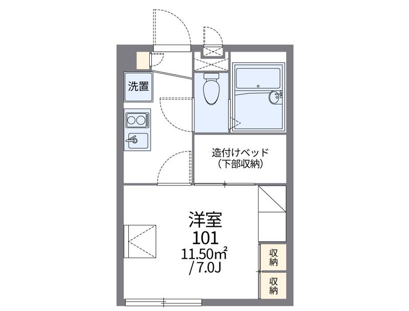 レオパレスＩＢＩＳ 間取図