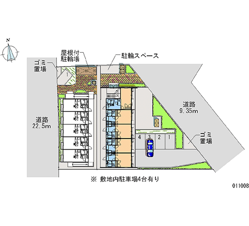 レオパレスグリーンエイジ 月極駐車場