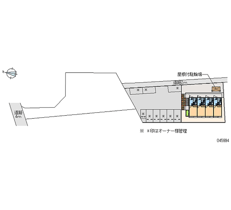 レオパレスＣｏｍｆｏｒｔ那珂 区画図