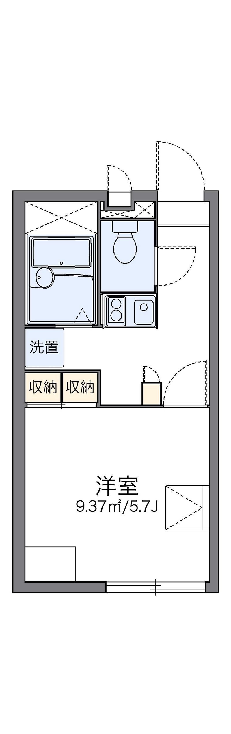 レオパレスアマポーラ 間取図