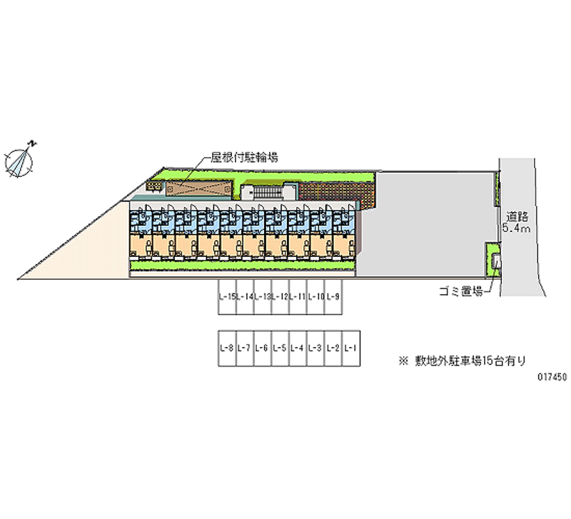 17450 bãi đậu xe hàng tháng