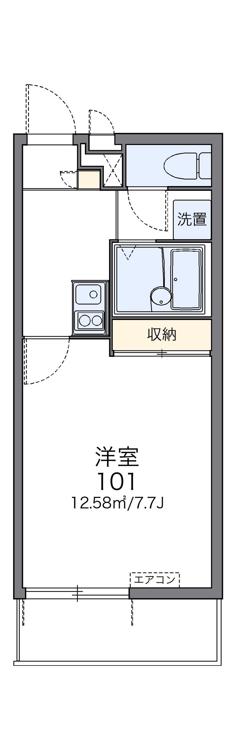 レオパレス大塩 間取図