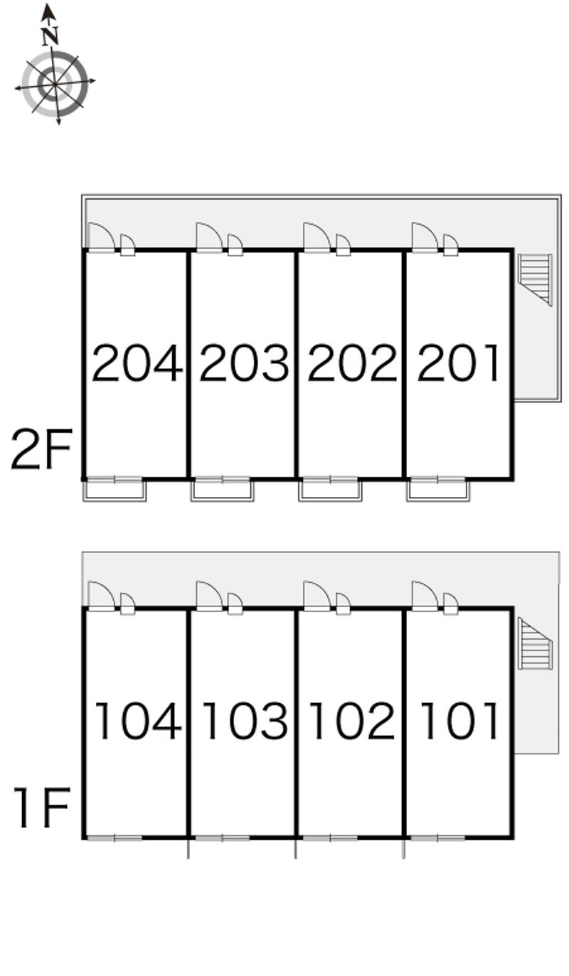 レオパレスサンモール 間取り配置図
