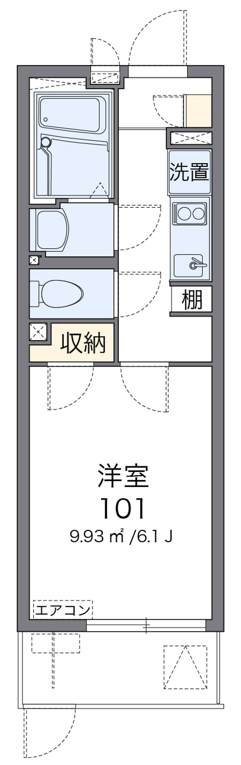 クレイノユニバーサルパレス 間取図
