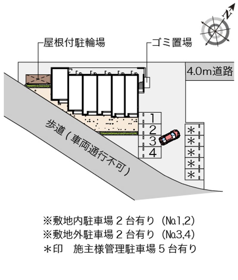 レオネクストソレーユ東大沼 配置図