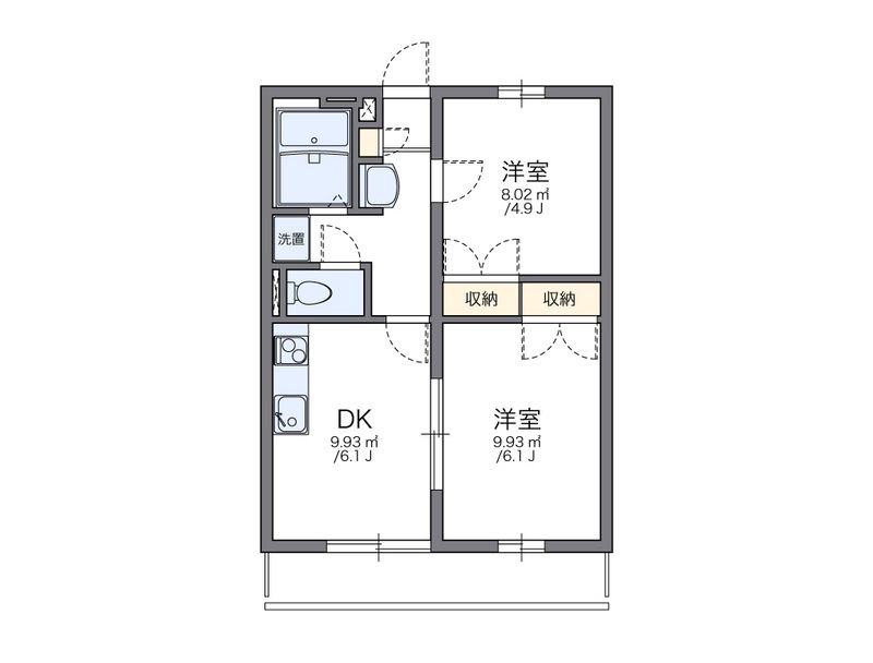 レオパレスＷＩＮＧ 間取図