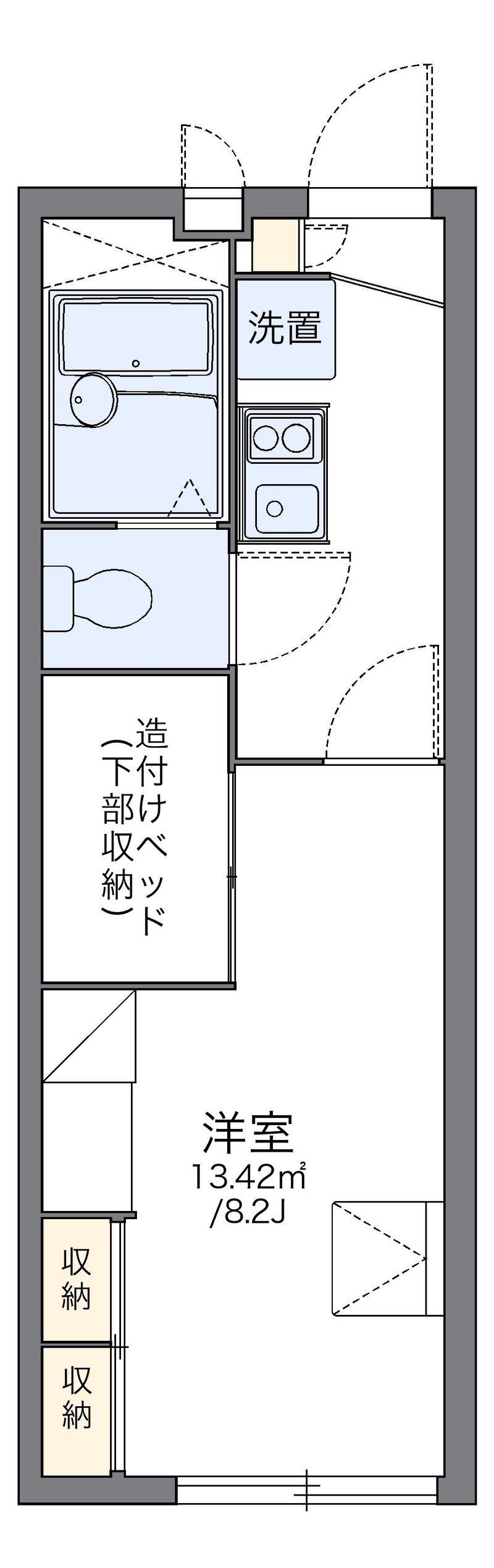 レオパレスミヤビ 間取図