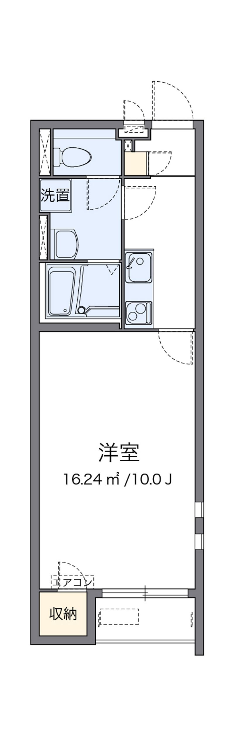 クレイノＳＡＣＨＩ 間取図