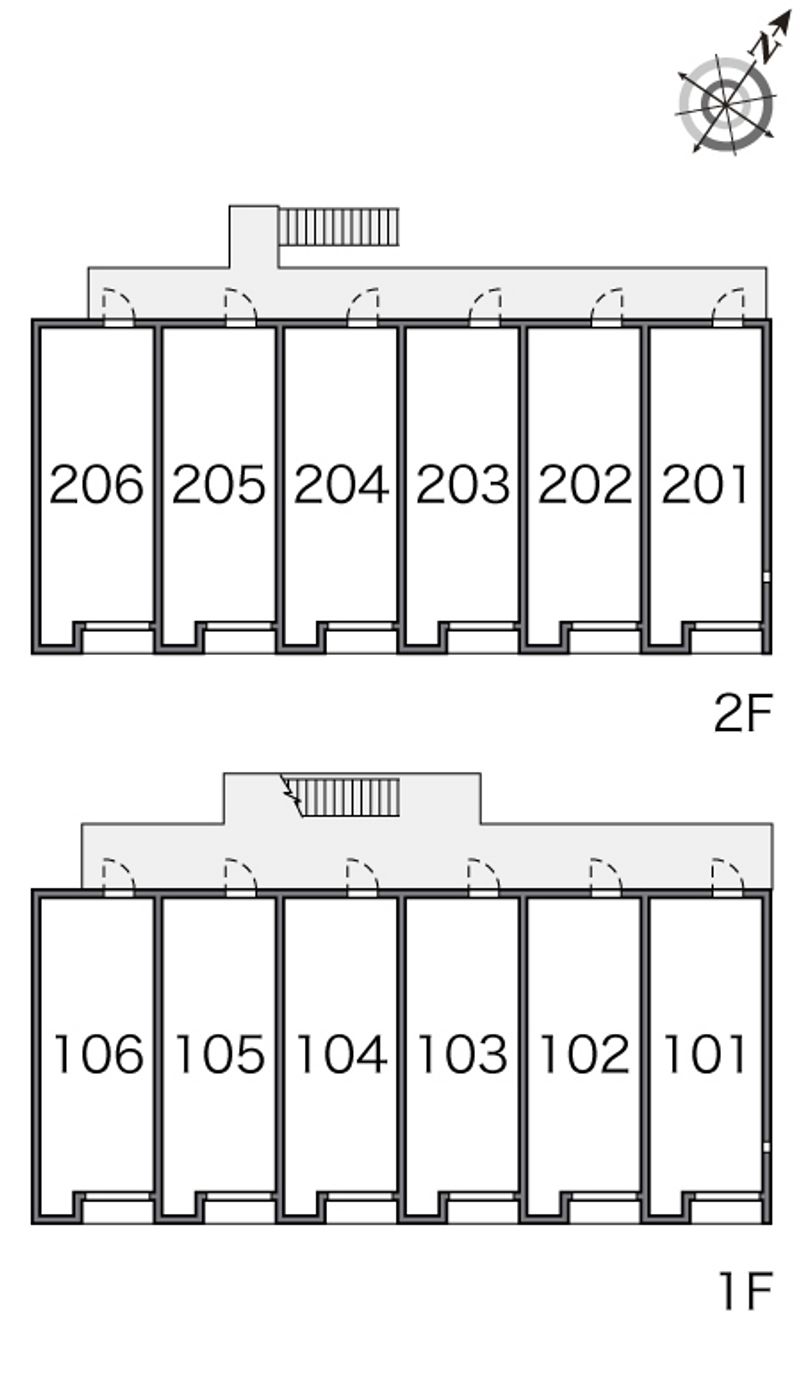 レオネクストみのまーじゅⅡ 間取配置図