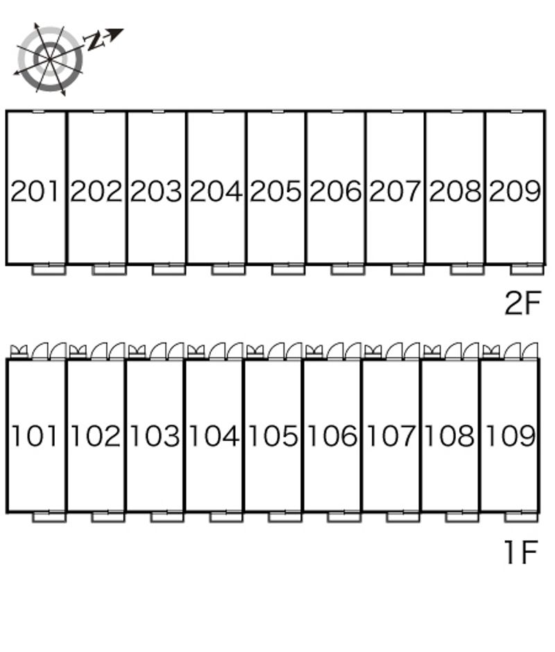 レオパレスイースト 間取り配置図