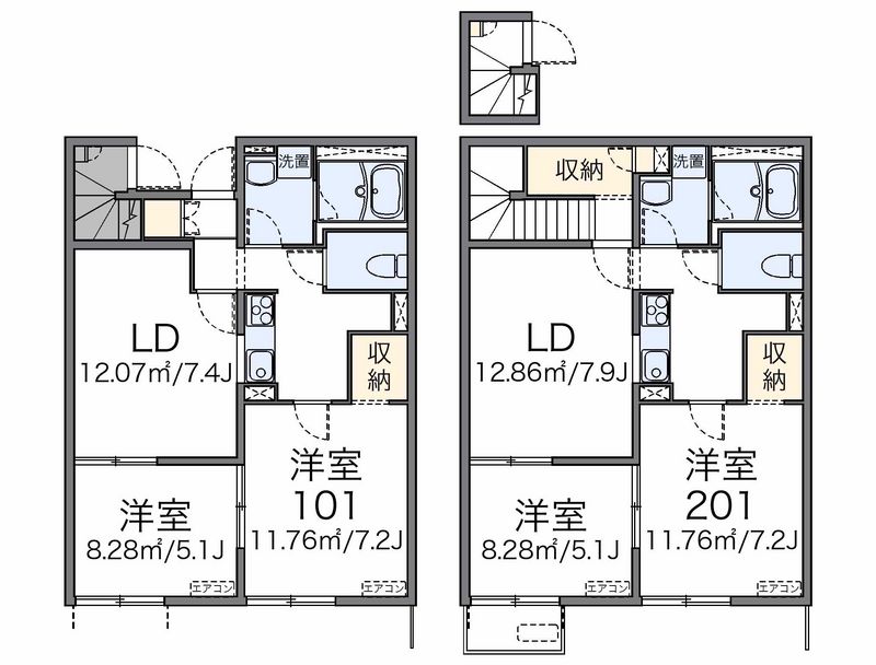 レオパレスサン 間取図