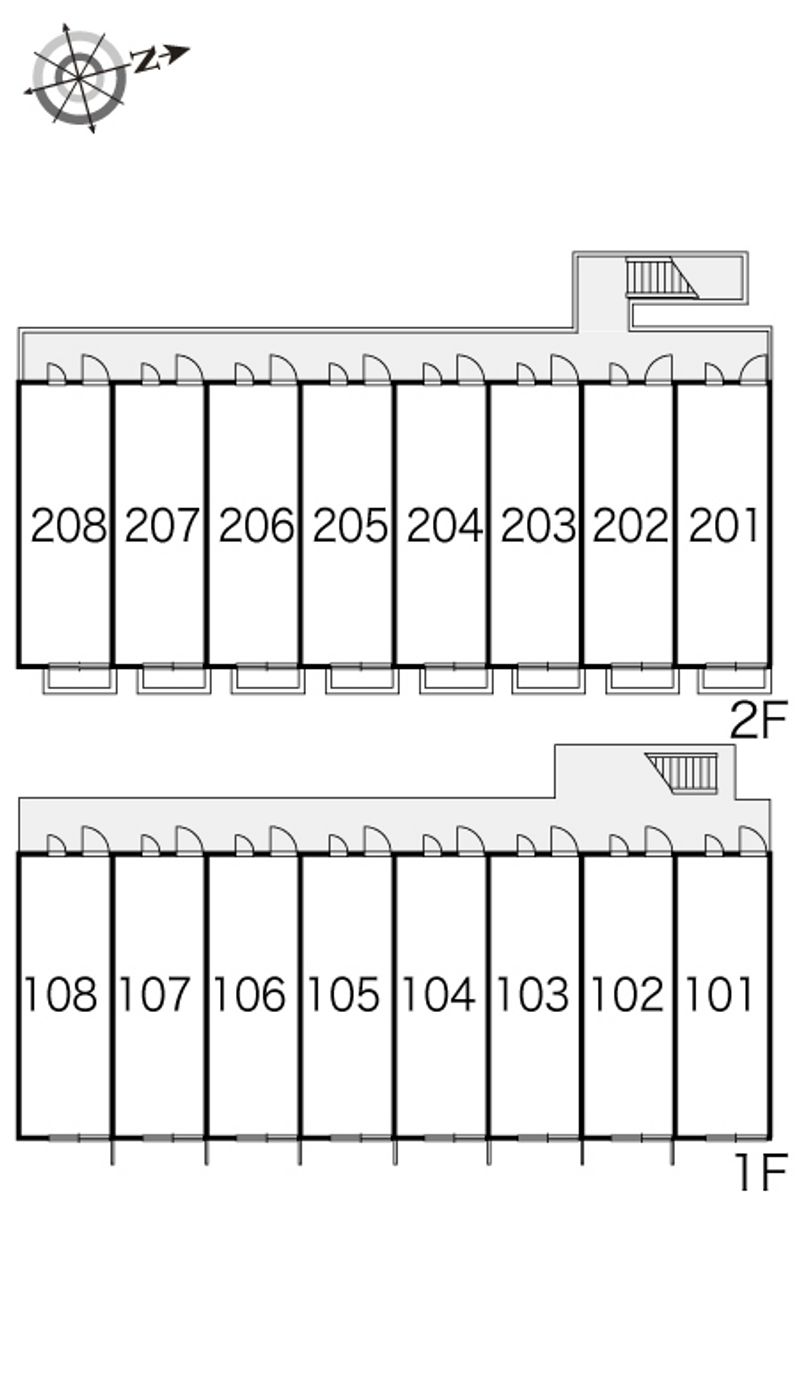 レオパレスサンライズ 間取り配置図