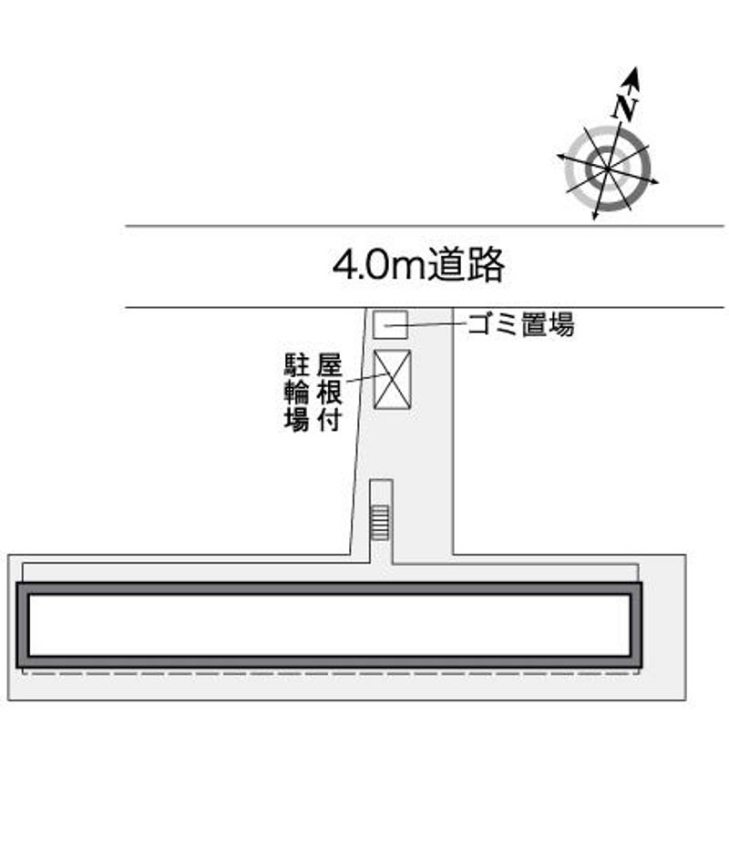 レオパレス中里 配置図