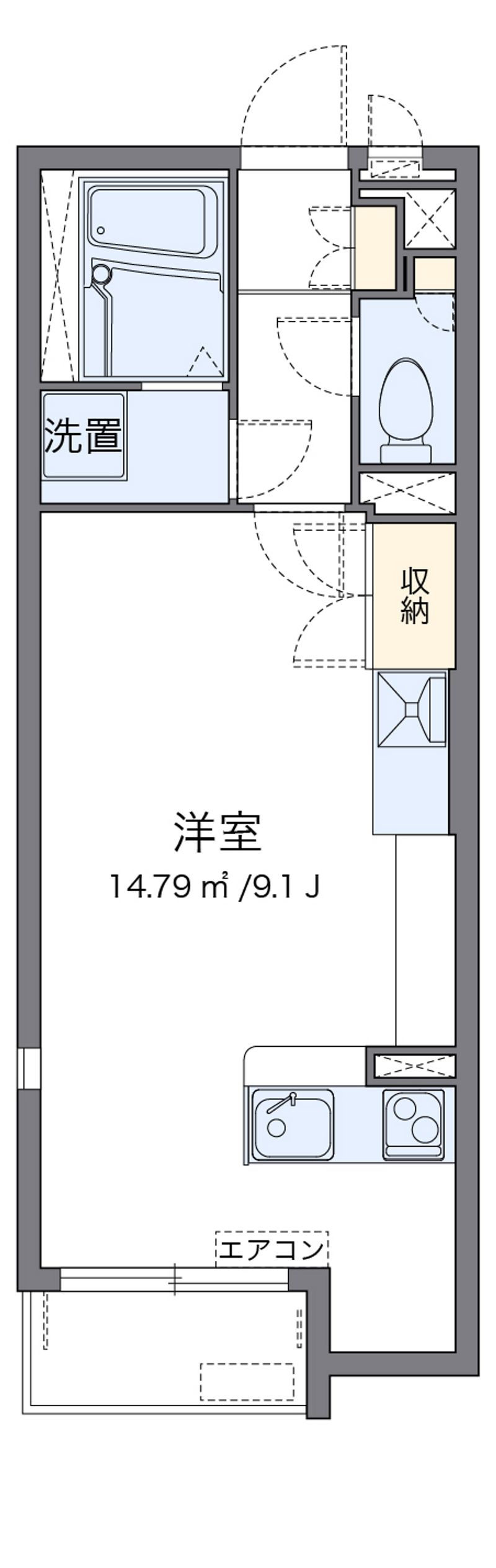ミランダＳｏｕｔｈ　ＶｉｅｗⅡ 間取図