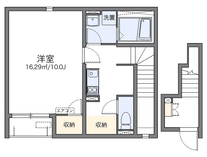 レオネクストウエストＡｙａ 間取図