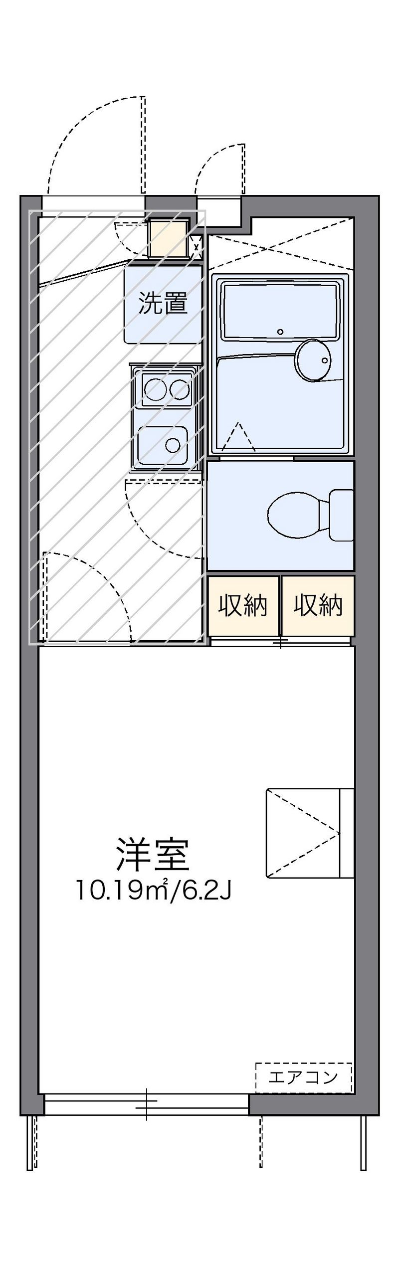 レオパレスたんぽぽ 間取図