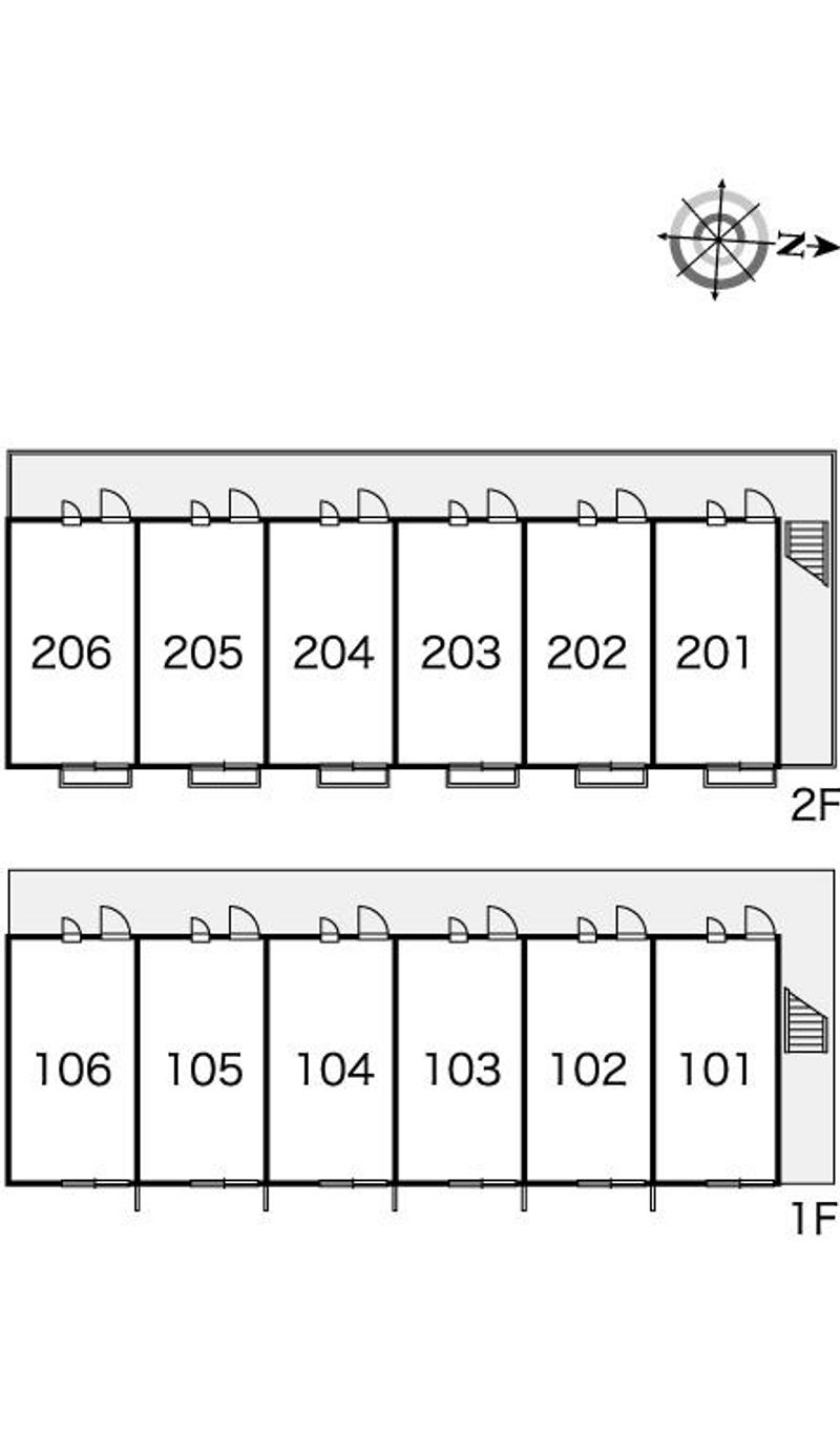 レオパレスダース 間取配置図