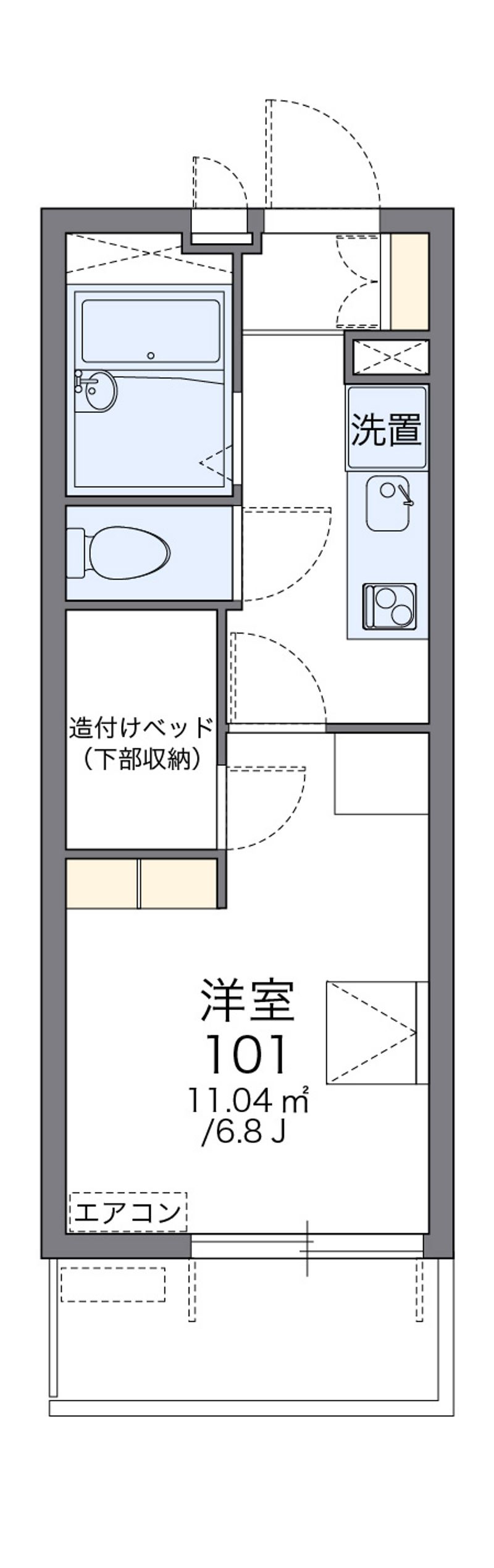 レオパレスパークフロントＭＫ 間取図